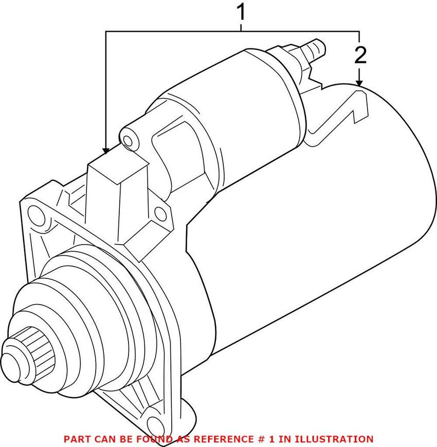 VW Starter Motor 02M911023GX